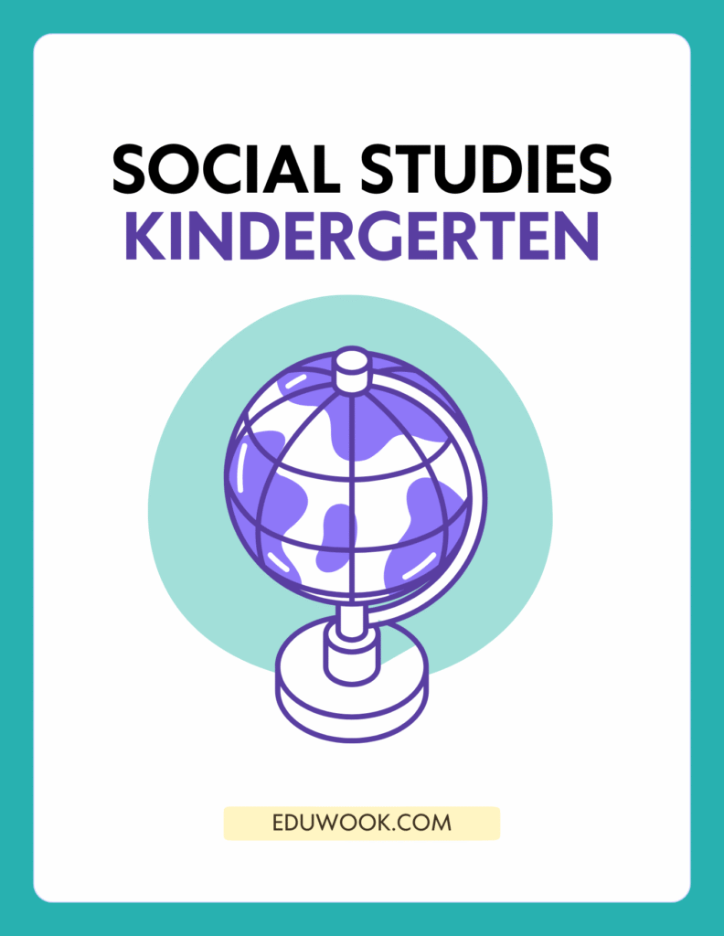 Kids learning social studies in kindergarten through fun classroom activities